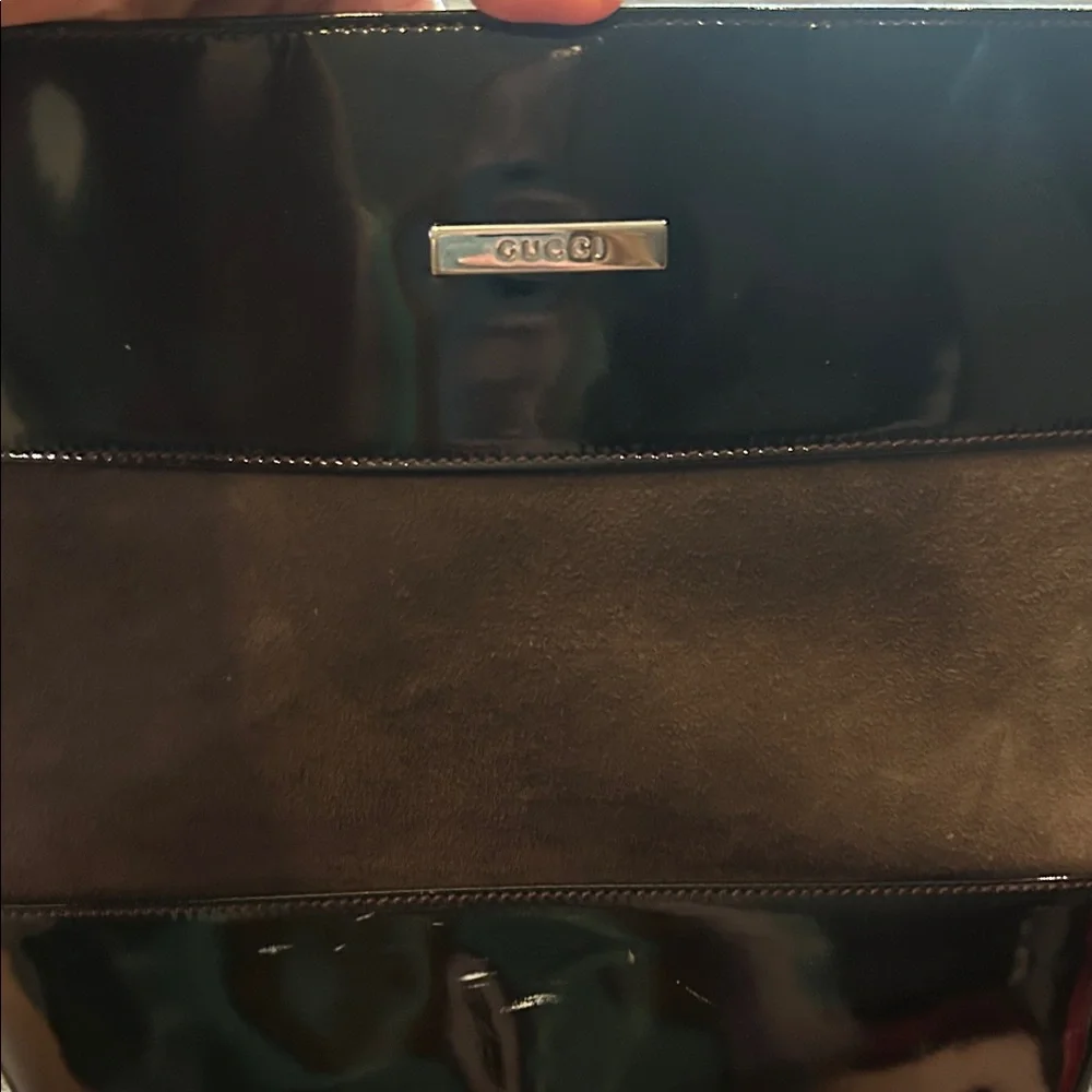 Gucci Tom Ford Era Patent and Suede Shoulder Bag - Picture 15 of 15